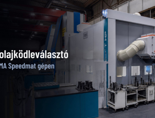 KSS-olajködleválasztó nagyméretű szerszámgépekhez: Projekt egy PAMA Speedmat gépen